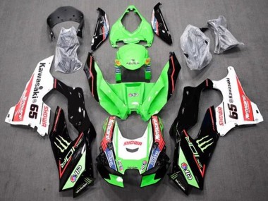 Kawasaki ZX10R Motorrad Verkleidung 2021-2025 - Grun Schwarz Rot Weiss Blau Showr Elf Monster 65