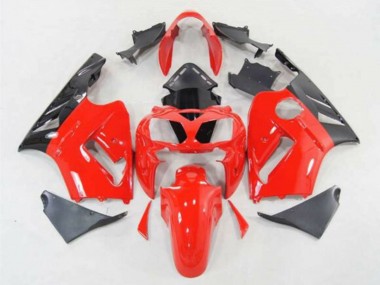 Kawasaki ZX12R Motorrad Verkleidung 2002-2006 - Rot Schwarz