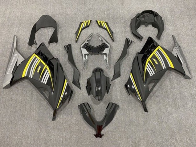 Kawasaki EX300 Motorrad Verkleidung 2013-2024 - Gelb Silber Glanzendes Schwarz Matt Schwarz