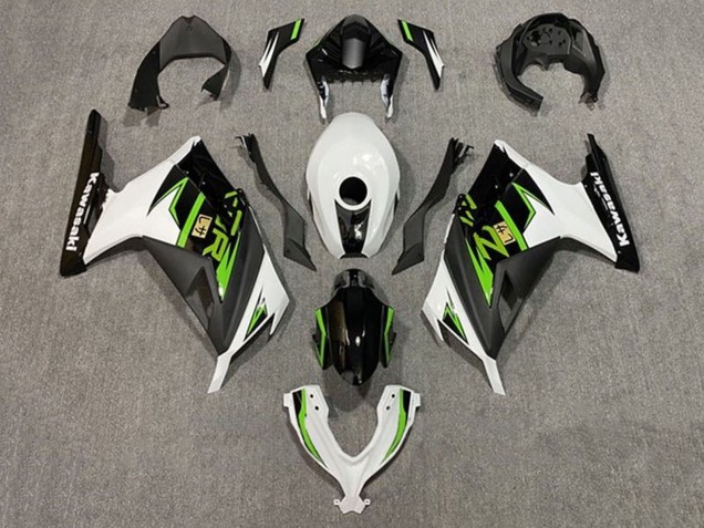Kawasaki EX300 Motorrad Verkleidung 2013-2024 - Weiss Grun Schwarz