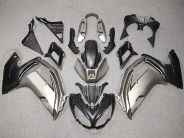 Kawasaki Ninja 650 EX650 Motorrad Verkleidung 2012-2016 - Silber Matt Schwarz