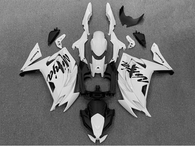 Weiss Schwarz 2020-2025 Kawasaki Ninja 650 EX650 Motorrad Verkleidung
