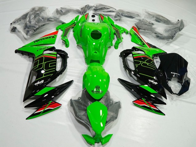 Grun Rot Schwarz Weiss 2020-2025 Kawasaki Ninja 650 EX650 Motorrad Verkleidung