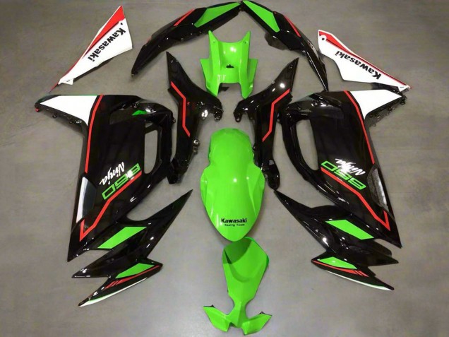 Grun Rot Schwarz Weiss 2020-2025 Kawasaki Ninja 650 EX650 Motorrad Verkleidung