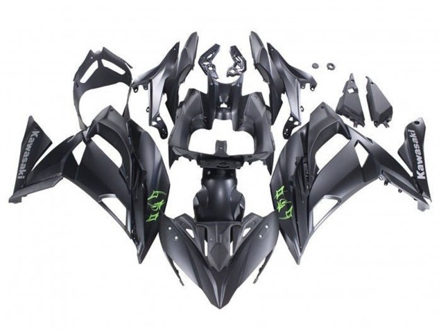 Matt Schwarz Grun 2020-2025 Kawasaki Ninja 650 EX650 Motorrad Verkleidung