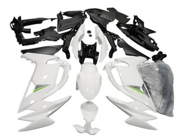 Glanzendes Weiss Grun 2020-2025 Kawasaki Ninja 650 EX650 Motorrad Verkleidung
