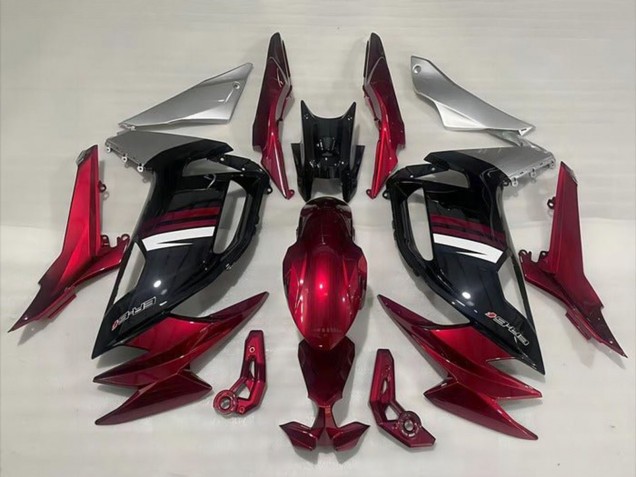 Rot Silber Weiss Schwarz 2020-2025 Kawasaki Ninja 650 EX650 Motorrad Verkleidung