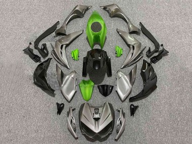Kawasaki Z1000 Motorrad Verkleidung 2014-2019 - Grau Grun Schwarz
