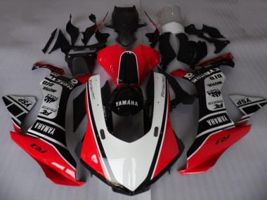 Weiß Rot Schwarz Motul YSP 2015-2019 Yamaha YZF R1 Motorrad Verkleidung