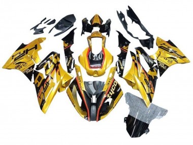 BMW S1000RR Motorrad Verkleidung 2015-2016 - Gold Schwarz Tyco