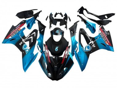 BMW S1000RR Motorrad Verkleidung 2017-2018 - Blau Rot Matt Schwarz Petronas