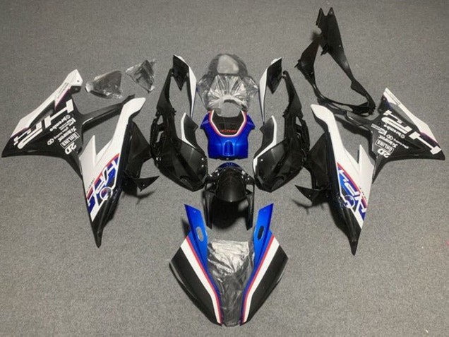 BMW S1000RR Motorrad Verkleidung 2019-2022 - Schwarz Blau Weiss Rot HP