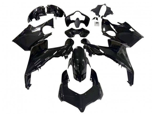 Ducati Panigale V4 V4S Motorrad Verkleidung 2018-2019 - Glanzendes Schwarz