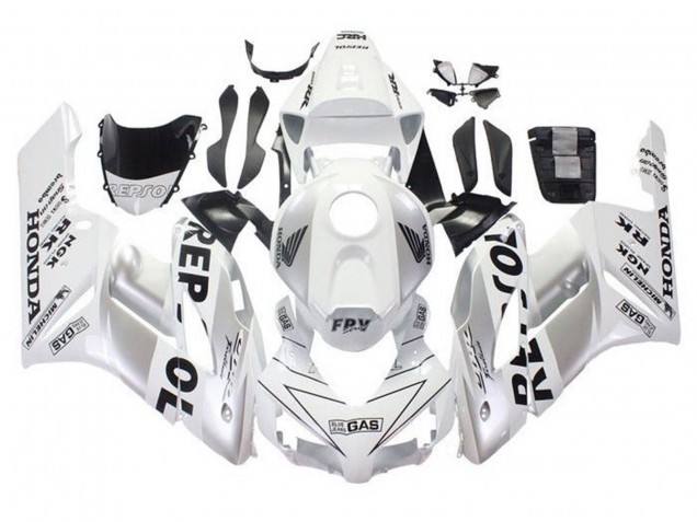 Honda CBR1000RR Motorrad Verkleidung 2004-2005 - Weiss Silber Schwarz Repsol