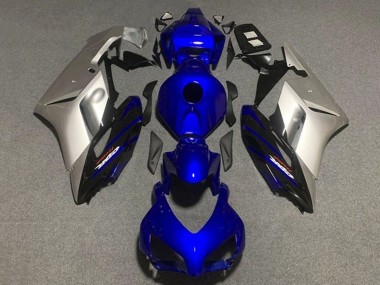 Honda CBR1000RR Motorrad Verkleidung 2004-2005 - Silber Dunkel Blau