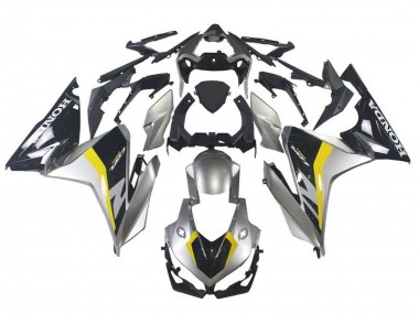 Honda CBR500R Motorrad Verkleidung 2019-2021 - Silber Glanzendes Schwarz Gelb