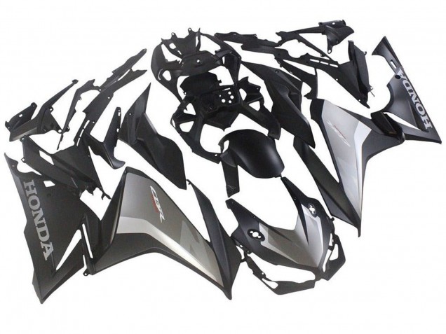 Honda CBR500R Motorrad Verkleidung 2019-2021 - Silber Matt Schwarz