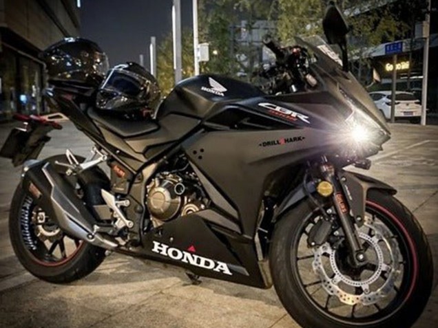Matt Schwarz Weiß Rot 2022-2023 Honda CBR500R Motorrad Verkleidung