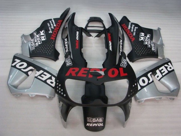 Silber Matt Schwarz Weiß Rot Repsol 1994-1995 Honda CBR900RR 893 Motorrad Verkleidung