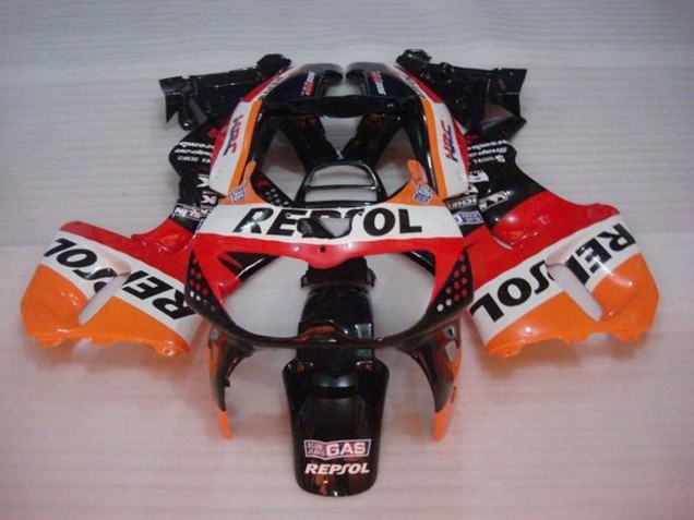 Orange Weiß Rot Glänzendes Schwarz Repsol 1994-1995 Honda CBR900RR 893 Motorrad Verkleidung