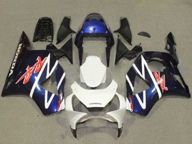 Honda CBR900RR 954 Motorrad Verkleidung 2002-2003 - Blau Weiss Glanzendes Schwarz