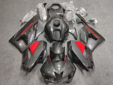Honda CBR600RR Motorrad Verkleidung 2013-2023 - Kunst Carbonfaser Rot