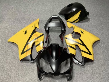 Honda CBR600 F4i Motorrad Verkleidung 2001-2003 - Gelb Matt Schwarz