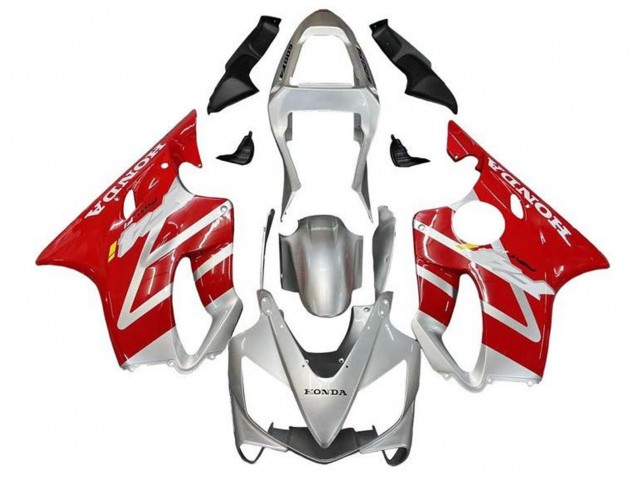 Honda CBR600 F4i Motorrad Verkleidung 2001-2003 - Silber Rot