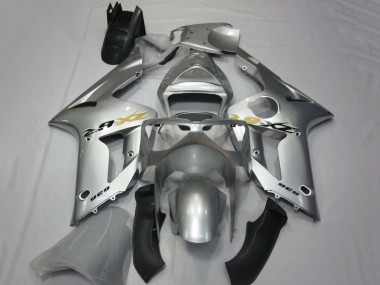 Kawasaki ZX6R Motorrad Verkleidung 2003-2004 - Silber