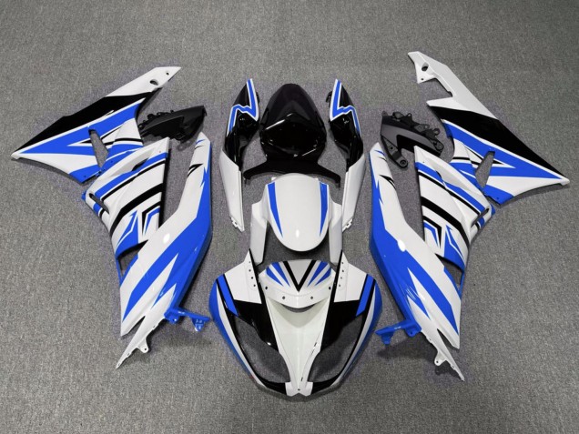 Weiß Blau Schwarz 2007-2008 Kawasaki ZX6R Motorrad Verkleidung