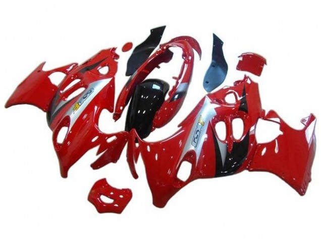 Suzuki GSX600F/GSX750F Motorrad Verkleidung 2004-2006 - Rot Silber Schwarz