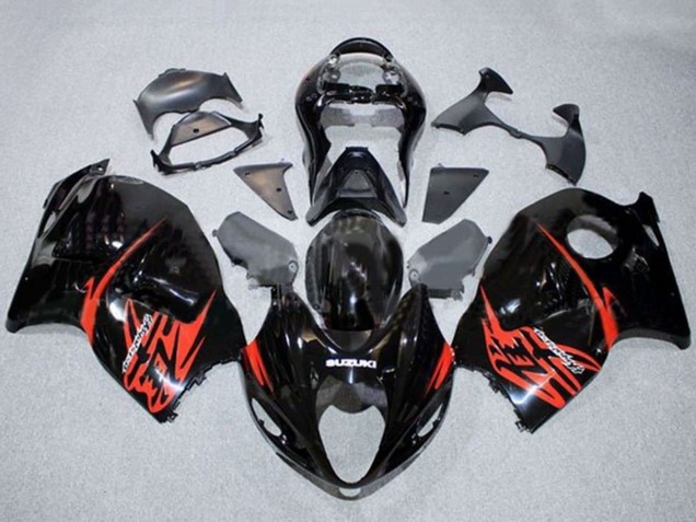 Suzuki GSXR1000 Motorrad Verkleidung 1996-2007 - Glanzendes Schwarz Rot