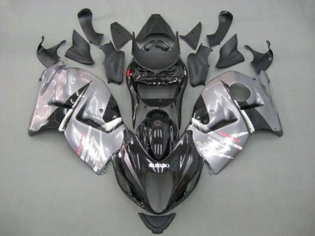 Suzuki GSXR1000 Motorrad Verkleidung 1996-2007 - Schwarz Grau Silber