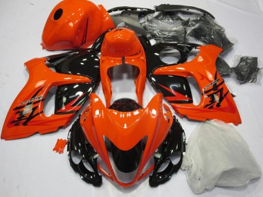 Suzuki GSXR 1300 Hayabusa Motorrad Verkleidung 2008-2020 - Orange Schwarz