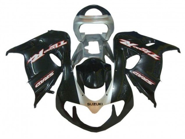 Suzuki TL1000R Motorrad Verkleidung 1998-2003 - Glanzendes Schwarz Grau