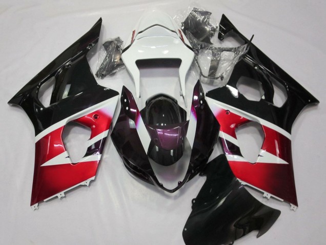 Suzuki GSXR 1000 Motorrad Verkleidung 2003-2004 - Weiss Rot Lila Schwarz