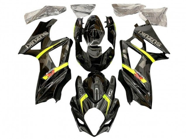 Suzuki GSXR 1000 Motorrad Verkleidung 2005-2006 - Schwarz Gelb Grau