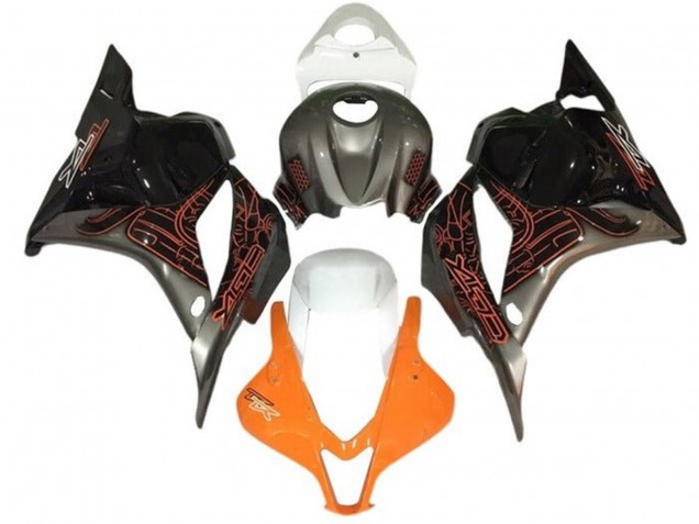 Suzuki GSXR 1000 Motorrad Verkleidung 2005-2006 - Orange Silber Schwarz Weiss