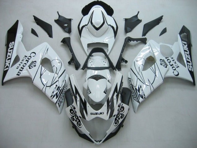 Suzuki GSXR 1000 Motorrad Verkleidung 2005-2006 - Weiss Schwarz Alstare Corona