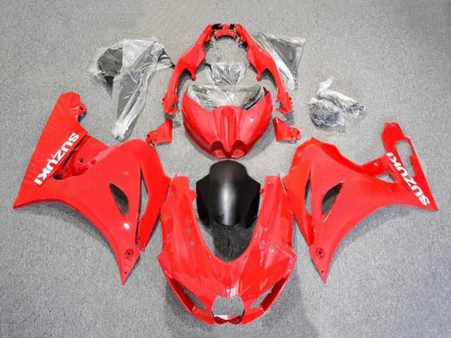Rot Weiß Matt Schwarz 2017-2025 Suzuki GSXR1000 Motorrad Verkleidung