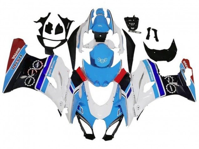 Weiß Blau Streifen Rot 2017-2025 Suzuki GSXR1000 Motorrad Verkleidung