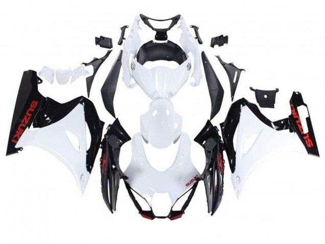 Weiß Schwarz Rot 2017-2025 Suzuki GSXR1000 Motorrad Verkleidung