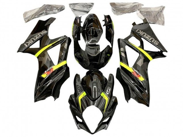 Suzuki GSXR 1000 Motorrad Verkleidung 2007-2008 - Schwarz Gelb Rot Grau