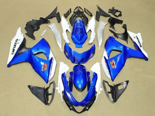 Suzuki GSXR 1000 Motorrad Verkleidung 2009-2016 - Weiss Blau Rot