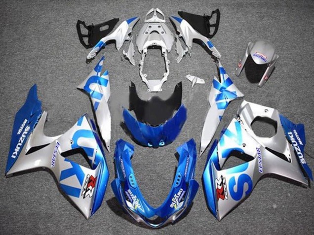Suzuki GSXR 1000 Motorrad Verkleidung 2009-2016 - Silber Blau