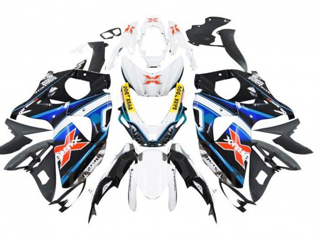 Suzuki GSXR 1000 Motorrad Verkleidung 2009-2016 - Weiss Blau Gelb Rot Schwarz X