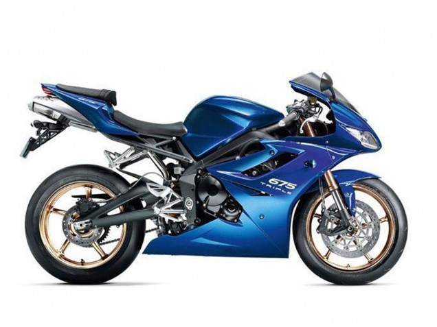 Blau 2006-2008 Triumph Daytona 675 Triple Motorrad Verkleidung Kit