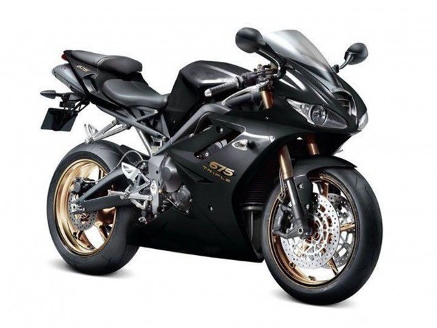 Glänzendes Schwarz 2009-2012 Triumph Daytona 675 Triple Motorrad Verkleidung
