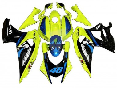 Yamaha YZF R7 Motorrad Verkleidung 2021-2024 - Gelb Schwarz Hai