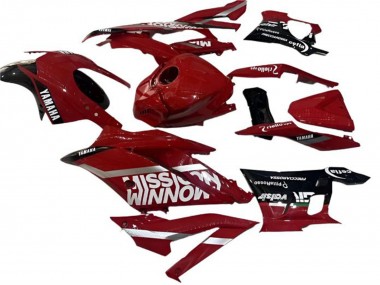 Yamaha YZF R3/R25 Motorrad Verkleidung 2022-2024 - Rot Schwarz Valsir